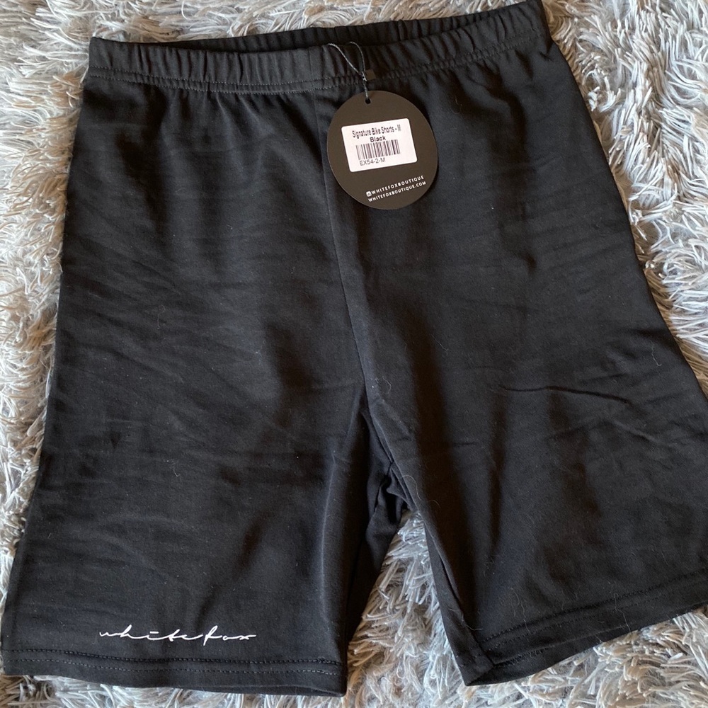 White Fox Biker Shorts
